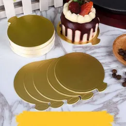 8 cm Round Cake Board Mousse Pad Card Dessert Bakning bakverk Trayv för bröllop födelsedagsfest dekor tårtverktyg