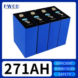 Grade A 271 AH LiFePO4 Battery Rechargeable Battery Lithium Iron Phosphate Cell DIY 24V 48V Golf Cart Boat RV EV Solar System