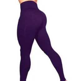 Pantaloni da yoga viola sexy pantaloni sportivi fitness allenamento in palestra corsa leggings sportivi stretti pantaloni femminili S317648569