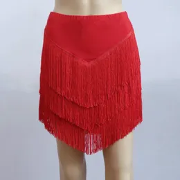 Abbigliamento da palcoscenico Abito da ballo donna Abiti da competizione latina Abiti da ballo Costume da donna Ragazze Performance Salsa Gonne a forma di V