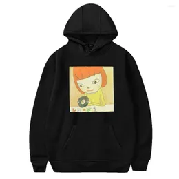 Herrtröjor nara yoshitomo merch män kvinnor huva söt streetwear långärmad tröjor nengoflow tröja