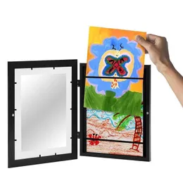 Bildramar barn konst magnetisk front öppen utbytbar barn rametory för affisch po ritning målningar bilder visar heminredning 230425