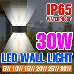 Lâmpadas de parede 30W LED Luz de estilo moderno SMD2835 Decoração de casa Sala de estar Escadas 220V Lâmpada Spotlight Iluminação de jardim interior