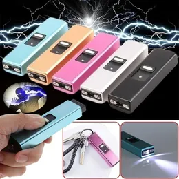 Mini Portable Electric Shocks Key Light Self Defense High Concealment Electric Shocker Protect Yourself237w