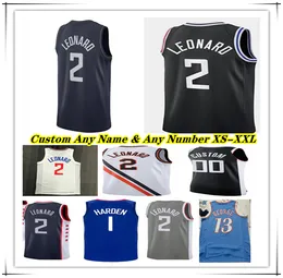 Hot Pressed Kawhi Leonard LA Basketball Jerseys John Wall Paul George Marcus Morris Sr. Ivica Zubac Luke Kennard Norman Powell Reggie Jackson Robert Covington Batum