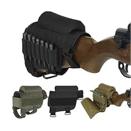 Flashlights Torches Outdoor tactical support cheek bag bullet bag accessory bag 98K CS military fan twoinone bullet bag portable gun butt bag 230411 230411