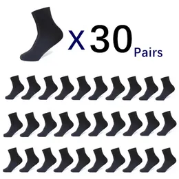Skarpetki męskie 30 Pairy/ Skarpetki męskie Business Black Mid Tube Socks Soft Poliester Sockin