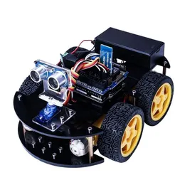 Ultrasonik Sensör / Etooth Modülü / Uzaktan ve Eğitici CD CBNKO ile R3 için Freeshipping Akıllı Robot Araç Kiti