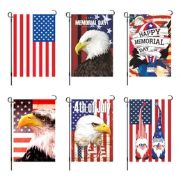 Novelty Items 4th of July Garden Yard Flag Vertical Double Sided Independence Day Patriotic American Flag Memorial Day Yard Outdoor Decoration Z0411