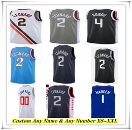 Printed LA Basketball Jerseys Kawhi Paul Leonard George John Wall Marcus Morris Sr. Zubac Luke Kennard Norman Powell Reggie Jackson Robert Covington Nicolas Batum