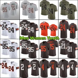 Joe Flacco Nick Chubb Myles Garrett Football Jersey Dehaun Watson Amari Cooper Owusu-Koramoah Denzel Dustin Hopkins Elijah Moorian Dorian Thompson-Robinson