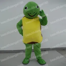 Costumi della mascotte della tartaruga verde di Halloween Personaggio a tema dei cartoni animati di alta qualità Carnevale Unisex Adulti Taglia Vestito Festa di Natale Vestito per uomo Donna