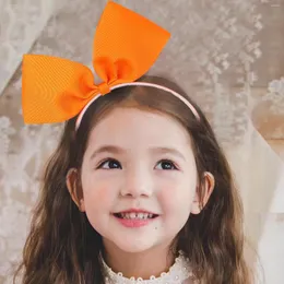 ヘアアクセサリー子供の女の子素敵な大きな3次元のフルーツカラーボウヘアバンドキッズソリッドフェスティバルタイのヘッドウェア