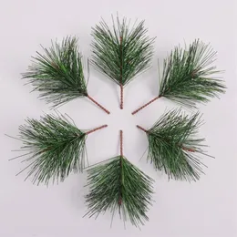 30 adet çok yeşil çam iğnesi yapay bitkiler çam dalı Noel ağacı dekorasyon diy el sanatları hediyeleri dekorasyon f267n