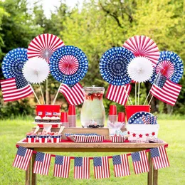 Novelty Items Omilut American 4th of July Independence Day Decoration American Flag Patriotic Party Disposable PlatesNapkinsCups Decor Suppl Z0411