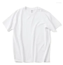 Men's T Shirts 220gsm Cambed Cotton Tees Tshirts Mens Mens Solid Tops Woman Custom Team Uniform Class Clothing Summer Märke Anpassning