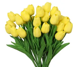 35 cm Tulip Flower Artificial Tulip Bouquet PE Fałszywy kwiat na ceremonię ślubną Domowe bukiet ogrodowy wystrój