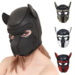 Cadılar Bayramı Seksi Cosplay Puppy Maske Köpek Tam Yumuşak Kafa Maskesi Prop Yastıklı Kauçuk Köpek Yavru Oyunu Masquerade291o