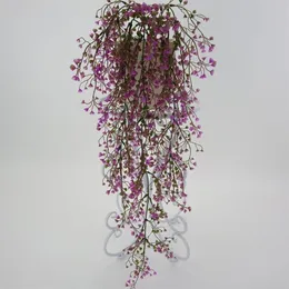 Dekoratif Çiçek Çelenk 1 PCS Yapay sahte plastik çiçek asma bahçe dekorasyon asılı çelenk bitki bitkileri ev düğün 271h