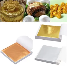 Gift Wrap 100 Sheets Crafts Gold Foil Paper 9 9cm Leaf For Gilding Funiture Lines Statue Art Decoration Epoxy Wallpaper 2021254K