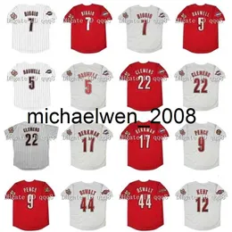 Vintage 2005 Beyzbol Forması 7 Craig Biggio 5 Jeff Bagwell 22 Roger Clemens 17 Lance Berkman 44 Roy Oswalt 9 Hunter Pence 12 Jeff