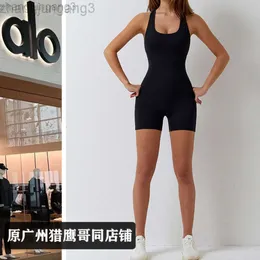 Desginer Aloo Yoga Dancing Tight Breathable Air sports Bodysuit Hip Lifting One piece Quick drying Fitness Clothes for Women Alos