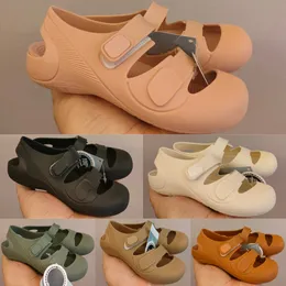 Barnskor strand tå sandaler klassiska spanien märke utomhus sommar barn tofflor flip flop casual toddler barn sandal pojkar flickor ungdom stängd tå skor glider