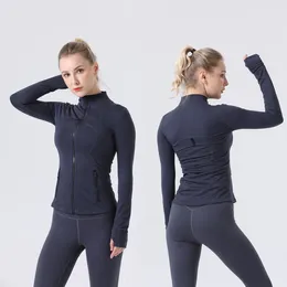 Womens hoodie definiera zip kostym ytterkläder designer huva tröja damer gym sportkläder utomhus sport jogging hoody tjock långärmad med fleecejackor