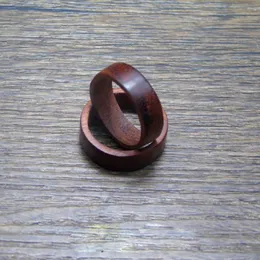 Pierścienie zespołowe nowe modne naturalne drewniane pierścień krwią drzew sandałowy Ebony Pierścień Retro Pull Finger Męs