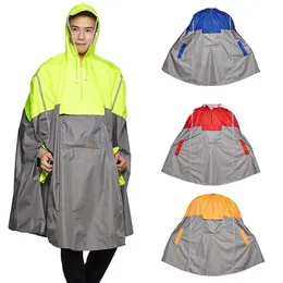 Qian com capuz chuva poncho bicicleta impermeável capas de chuva jaqueta ciclismo para homens mulheres adultos capa chuva pesca escalada 201110293v