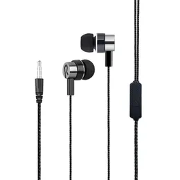 3,5mm Kablolu Kulaklık Evrensel 3 5mm 5mm EAR EARLOP BRAEY EAR Telefonlar Samsung İPhone HTC için mikrofon kulaklıklı kulaklık kulaklık