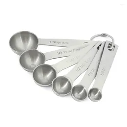 Measuring Tools 6pcs/set Spoon Seasoning Measure Food Volume Easy Clean Lightweight With Scale Stainless Steel Useful Cooking