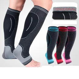 Knee Pads Fashion Leg Sleeve Knitting Breathable Calf Compression Protection Brace Stretch Sports Support Gym Exercise Tools For Unisex