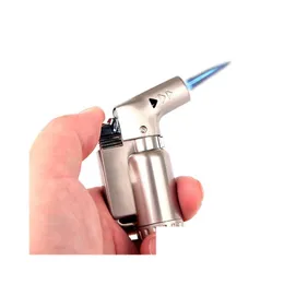 Smoking Pipes Sell Outdoor Compact Butane Jet Lighter Turbo Torch Fire Windproof Portable Spray Gun Metal 1300 C No Gas Drop Deliver Dhhfb