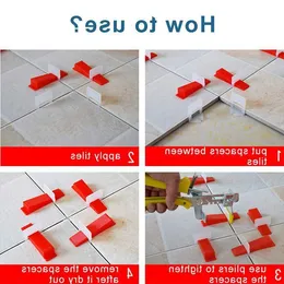 Freeshipping Tile Leveling System 1/16 Inch 200Pcs Tile Spacers 100Pcs Tile Wedges And Piler Qmnue
