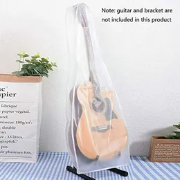 Guitar Cover Transparent Mat Acoustic Guitar Cover zmywalny wodoodporna torba gitarowa dla guity elektrycznej ludowej