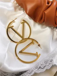 Orecchini di design di lusso Orecchini a cerchio in oro moda donna Orecchino da festa per le donne Amanti del matrimonio Regalo di fidanzamento Gioielli per designer di orecchini da sposa per gioielli da donna