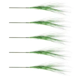 Декоративные цветы венки 5 шт. имитация травы искусственный лук растения декор Green265y