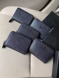 para klip kartı tutucu, özel cüzdan kart çanta tipi gerçek pikap çantası kadın mini cüzdan tasarımcısı saf renk orijinal deri çakıl dokusu lüks siyah cüzdan kutu
