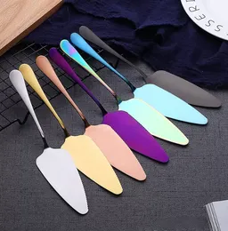 Quality Colorful Stainless Steel Cake Shovel With Serrated Edge Server Blade Cutter Pie Pizza Shovel Cake Spatula Baking Tools