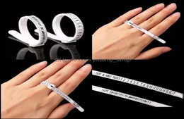 Sizers Jewelry Tools Equipment Jewelryus Uk Ring Rer Britain And America White Rings Hand Size Measure Circle Finger Circumferen2518499