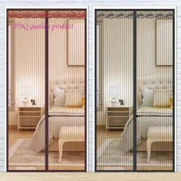 Sheer Curtains Summer Magnetic Mosquito Net Anti Insect Fly Bug Automatic Stängning Mesh Home Door Window Screen 230412