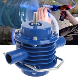 Pompa dell'acqua Autoadescante per impieghi gravosi Mano Giardino domestico Barca centrifuga ad alta pressione a bassa pressione per trapano elettrico Qgkun