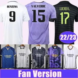 22 23 HAZARD KROOS BENZEMA Herren-Fußballtrikots MODRIC ASENSIO MARCELO BALE ISCO Home Away 3. Fußballtrikot für Erwachsene, kurzärmelige Uniform