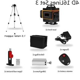 12/16 Lines 3/4D Laser Level Self-Leveling 360 Horizontal And Vertical Cross Super Powerful Green Heuta