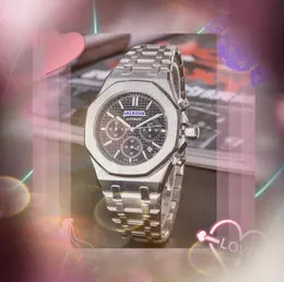 高級ファッションクォーツメンズウォッチ自動メカニカルフルステンレス鋼ゴムストラップスポーツ腕時計