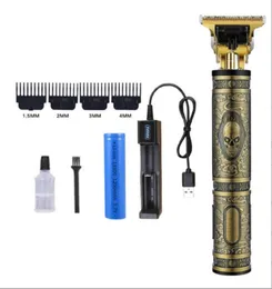 STOCK LCD Screen Gold Silver Color Men Electric Hair Clippers Adult Razors Professional Local barber hair trimmer Corner Razor Hai9554377