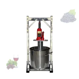 12L Commercial Fruit Juice Press Juicing Machine 304 Stainless Steel Jack Manual Grape Pulp Juicer