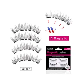 3D Magnetic Eyelashes Invisible Magnet Lashes With Tweezer Without Glue Long Lasting Multiple Fake Eyelash Dropship BJ