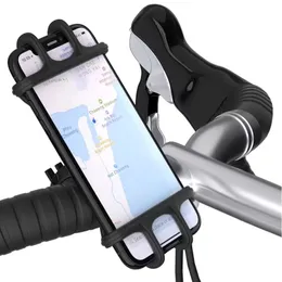 Justerbar cykeltelefonhållare för iPhone Samsung Universal Mobile Cell Cykelstyrningsklippstativ GPS -fäste